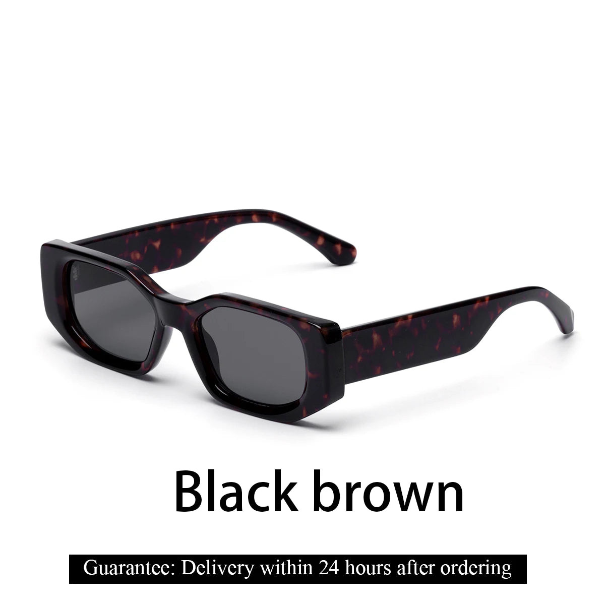 Ruiao 2025 new black classic retro designer branded concave irregular thick frame men women fashion sunglasses
